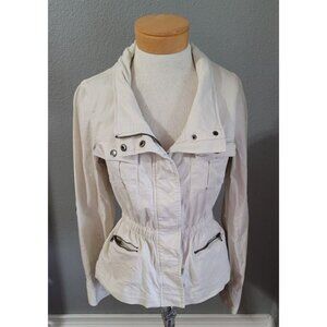 Kenneth Cole New York Jacket Women's‎ Size XS Beige Multi Pockets